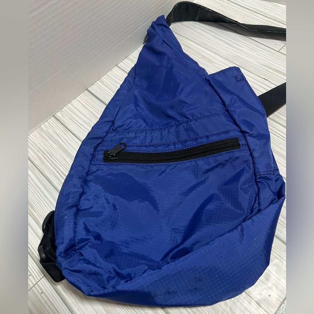 L.L Bean slingback bag blue small